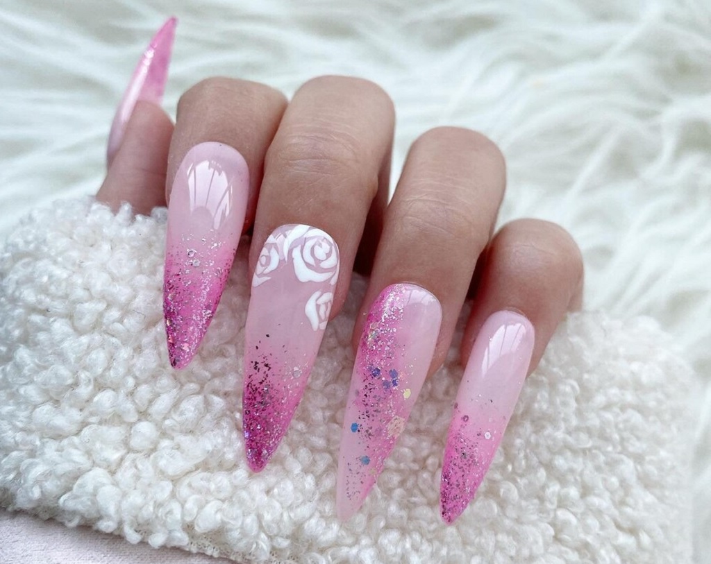 Glittering Pink Ombre