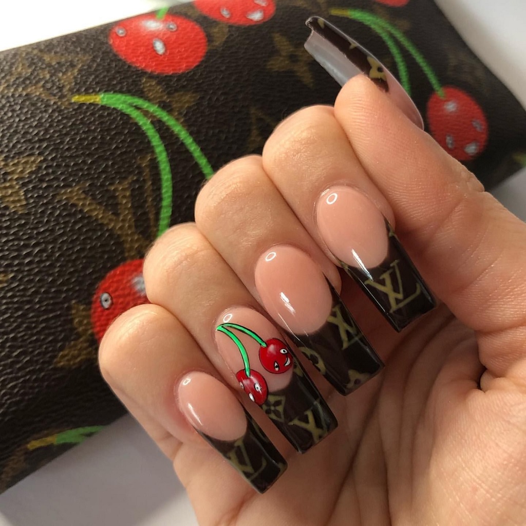 Louis Vuitton Cherry Nail