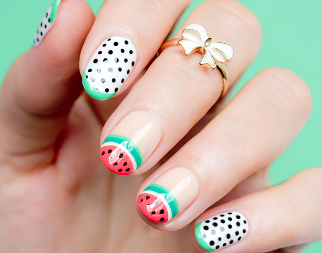 Watermelon Polka Dots